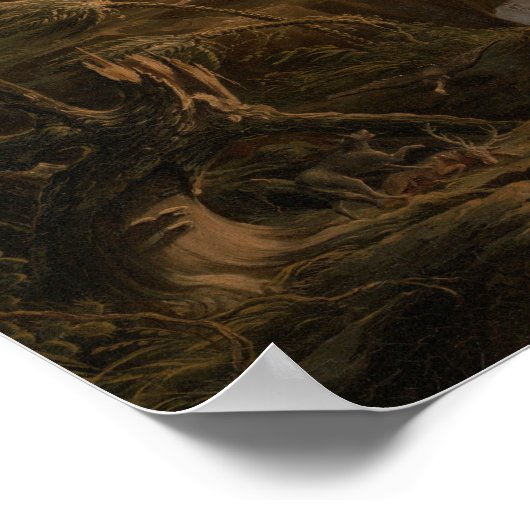 Poster Thomas Cole - Expulsion du Jardin d'Eden (Coin)