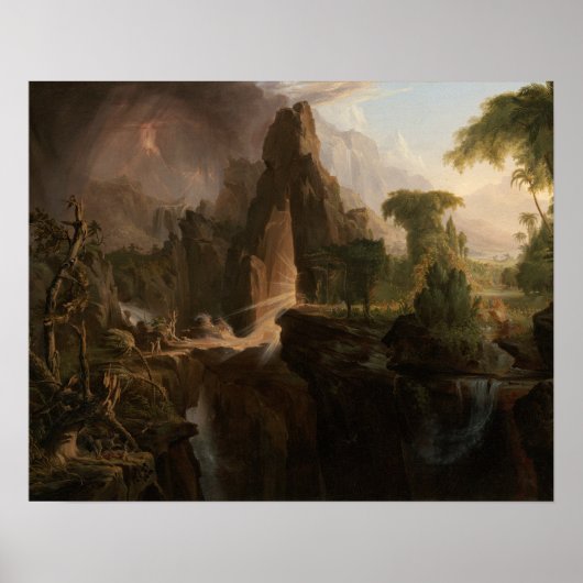 Poster Thomas Cole - Expulsion du Jardin d'Eden (Devant)