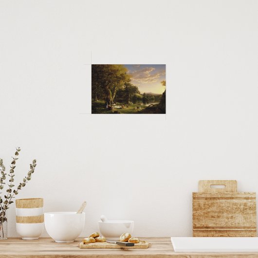 Poster Thomas Cole - Le Pic-Nic (Cuisine)