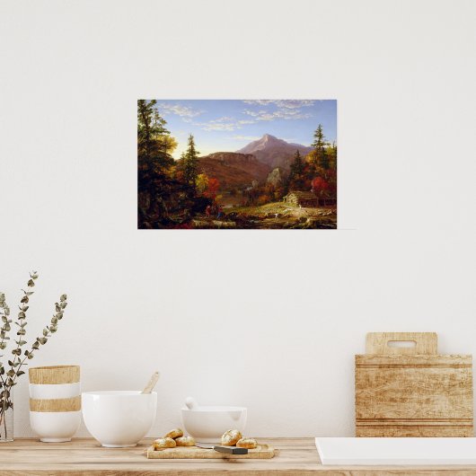 Poster Thomas Cole Le retour du chasseur (Cuisine)