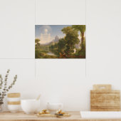 Poster Thomas Cole Voyage de vie Jeunesse 1840 (Cuisine)