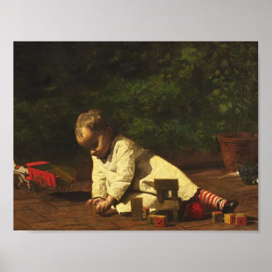 Poster Thomas Eakins - Baby at Play (Devant)