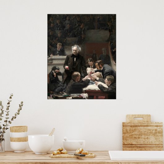 Poster Thomas Eakins La Clinique Gross (Cuisine)