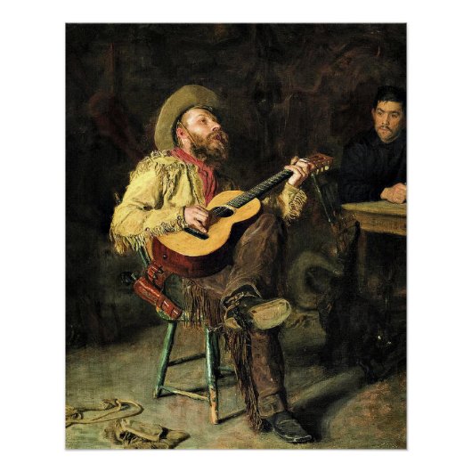 Poster Thomas Eakins peinture, Home Ranch, (Devant)