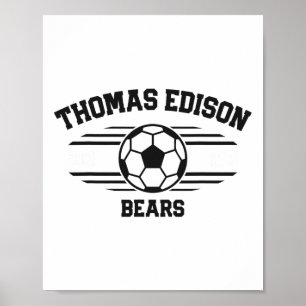Poster Thomas Edison Bears Football Byll 2025