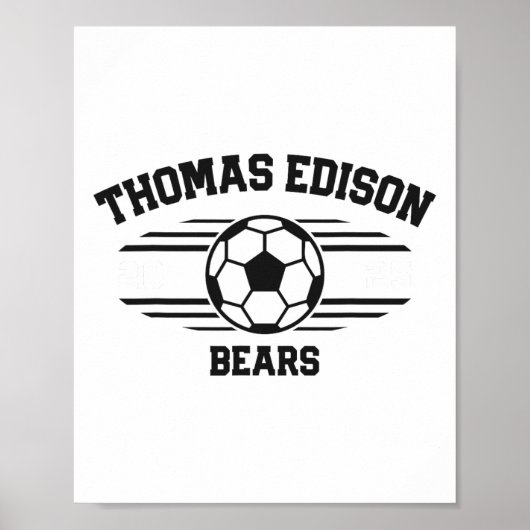 Poster Thomas Edison Bears Soccer Byll 2025  (Devant)