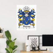 Poster Thomas Family Crest (Bureau à domicile)