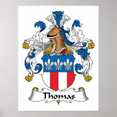 Poster Thomas Family Crest (Devant)