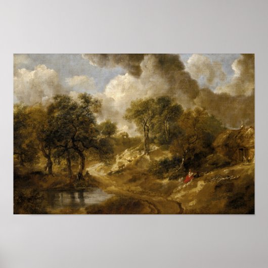 Poster Thomas Gainsborough - Paysage à Suffolk (Devant)