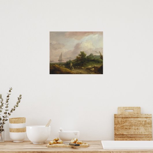 Poster Thomas Gainsborough - Paysage côtier (Cuisine)