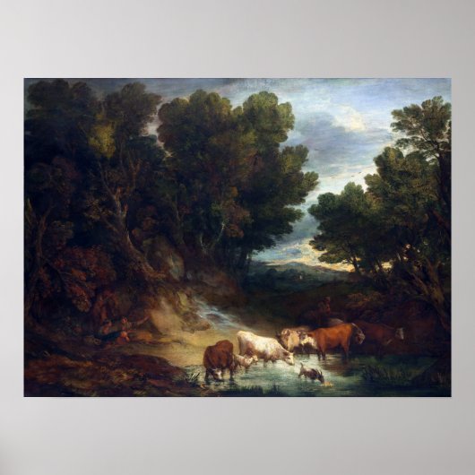 Poster Thomas Gainsborough The Watering Place (Devant)