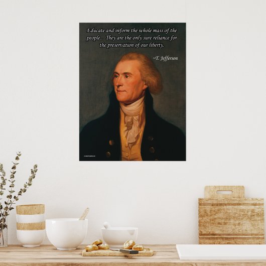 Poster Thomas Jefferson (Cuisine)
