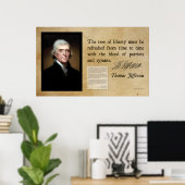 Poster Thomas Jefferson - Arbre de la Liberté (Bureau à domicile)