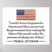 Poster Thomas Jefferson : bonheur futur (Devant)