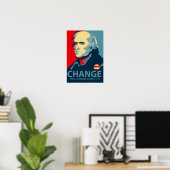 Poster Thomas Jefferson Change (Bureau à domicile)