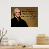 Poster Thomas Jefferson Limited Gouvernement (Cuisine)