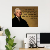Poster Thomas Jefferson Limited Gouvernement (Bureau à domicile)
