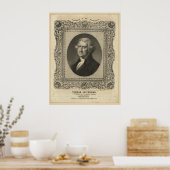 Poster THOMAS JEFFERSON Lithographe (Cuisine)