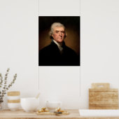 Poster Thomas Jefferson par Rembrandt Peale - Vers 1800 (Cuisine)