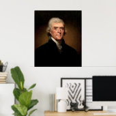 Poster THOMAS JEFFERSON Portrait par Rembrandt Peale (Bureau à domicile)
