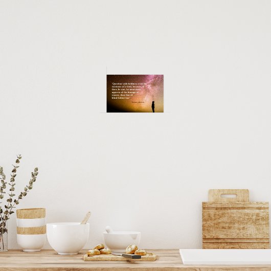 Poster Thomas Jefferson Quote on Question With Boldness (Cuisine)
