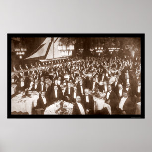 Poster Thomas Lipton Banquet Photo 1906