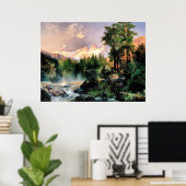 Poster Thomas Moran - Trois Tétons (Bureau à domicile)