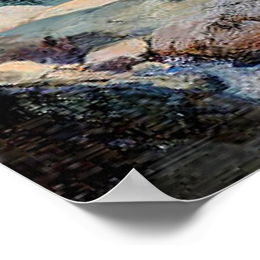 Poster Thomas Moran - Trois Tétons (Coin)