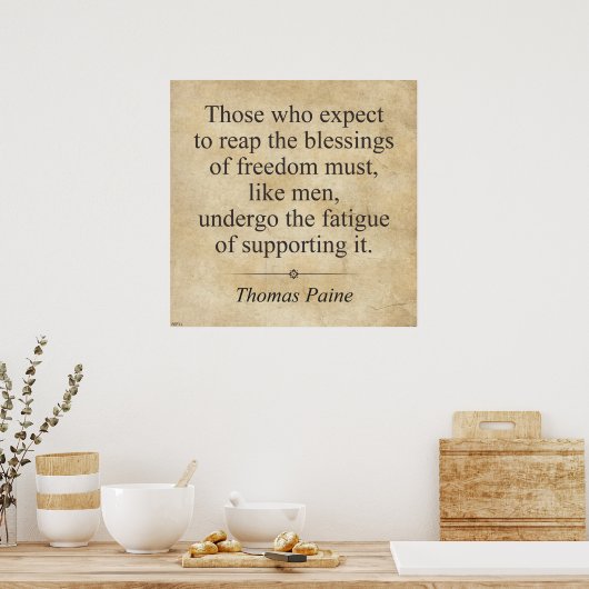 Poster Thomas Paine (Cuisine)