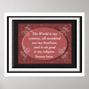 Poster Thomas Paine - Citation
