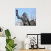 Poster Thomas Paine Holding RI's van het Man Book (Thuiskantoor)