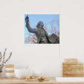 Poster Thomas Paine Holding RI's van het Man Book (Keuken)