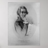 Poster THOMAS PAINE Lithographie par Peter Kramer (Devant)