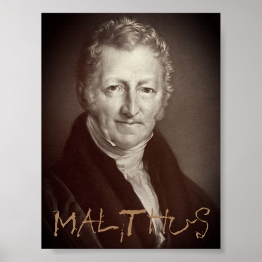 Poster Thomas R. Malthus (Devant)