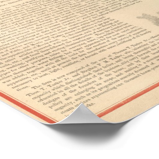 Poster Thomas S Morton, Fabricant Morris (Coin)