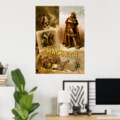 Poster Thomas W. Keene dans MacBeth de William Shakespear (Bureau à domicile)