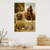 Poster Thomas W. Keene dans MacBeth de William Shakespear (Cuisine)
