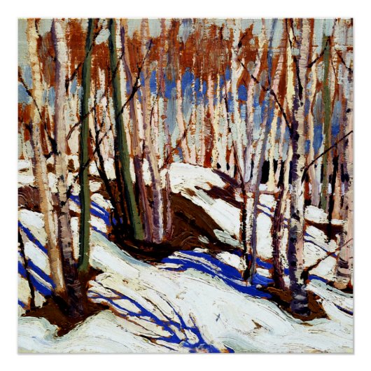 Poster Thomson - Début du printemps, Canoe Lake, (Devant)