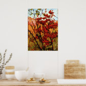 Poster Thomson - Érable molle en automne (Cuisine)