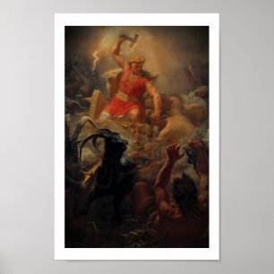 Poster Thor combat les géants