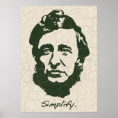 Poster Thoreau - Simplifier (Devant)