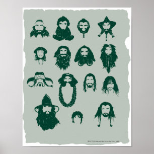 Poster THORIN OAKENSHIELD™ et Cheveux d'entreprise