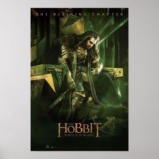 Poster THORIN OAKENSHIELD™ sur le trône (Devant)