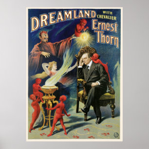 Poster Thorn Magician ~ Dreamland Vintage Magic Act