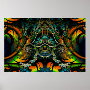 Poster Thorne de Thornz 3D symétrique fractale