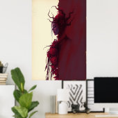 Poster Thorns & Grace : Fleur de Crimson (Bureau à domicile)