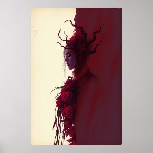 Poster Thorns & Grace : Fleur de Crimson (Devant)