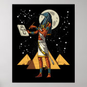 Poster Thoth Egyptian God Ancienne Pyramides Mythologie (Devant)