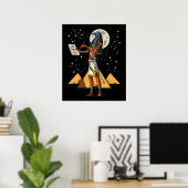 Poster Thoth Egyptian God Ancienne Pyramides Mythologie (Bureau à domicile)