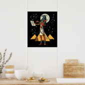 Poster Thoth Egyptian God Ancienne Pyramides Mythologie (Cuisine)
